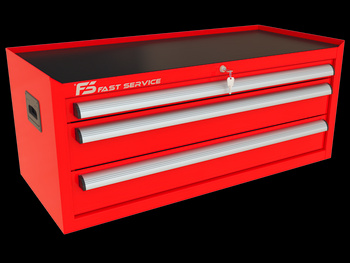 TRUCK trolley top unit with 3 drawers PNT-152