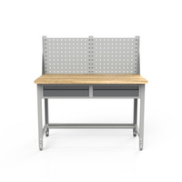 2-module height-adjustable workbench + 2 × WSZ-E cabinets + W-2N-1 top unit WL2R-04