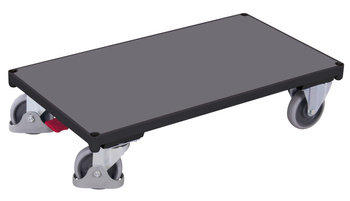 Wózek platformowy, RAL 7016 VARIOfit sw-700.000/AG