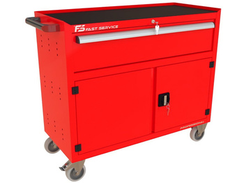 TRUCK workshop trolley with drawer and door PT-232