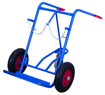 Taczka do transportu 2 butli stalowych o pojemności 40 - 50 l VARIOfit fk-1303