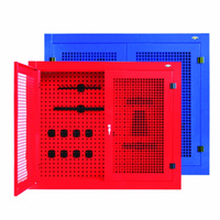 Tool display cabinet with perforated doors P-4-05-04