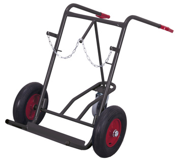Taczka do transportu 2 butli stalowych o pojemności 40 - 50 l VARIOfit fk-1303/AG