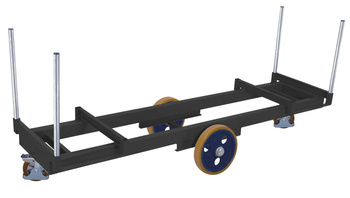 Trolley for long materials with 4 stakes VARIOfit sw-2501/AG
