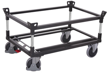 Wózek pod paletę z 2 ramami, RAL 7016 VARIOfit sw-870.113/AG