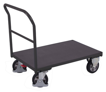 Wózek systemowy z płytą antypoślizgową, RAL 7016 VARIOfit sw-800.180/AG