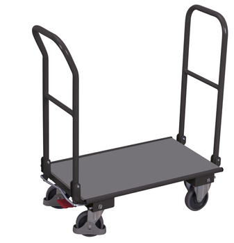 Wózek z 2 składanymi pałąkami, RAL 7016 VARIOfit sw-600.812/AG