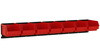 Bin rail for 7 P3 bins ZW-P3-7