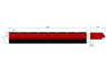 Bin rail for 8 P2 bins ZW-P2-8