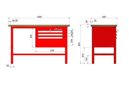 P-3-021-01 Stół warsztatowy