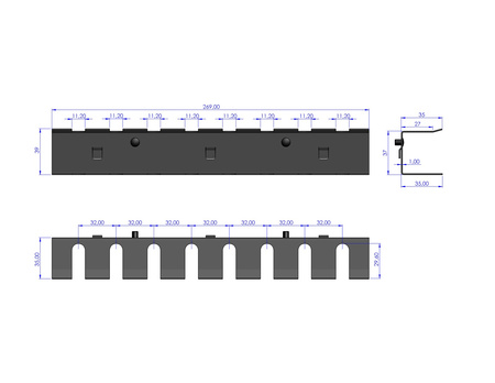 Zawieszka na śrubokręty 8 szt. ZW-09-01