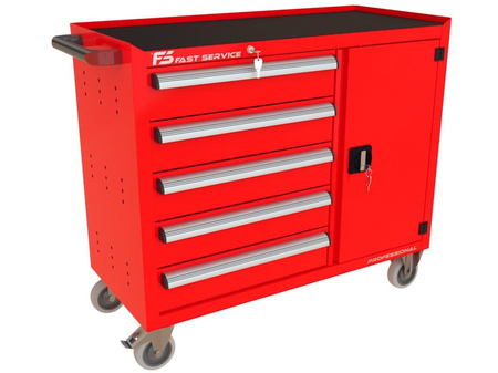 Wózek warsztatowy TRUCK z 5 szufladami i drzwiami PT-215-40