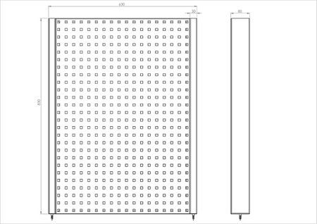 N-4-05-04 Tablica na narzędzia 830mm x 630mm x 80mm