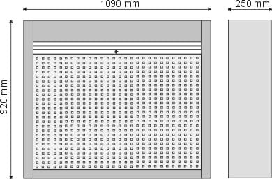 Gablota narzędziowa zamykana roletą aluminiową P-4-01-04