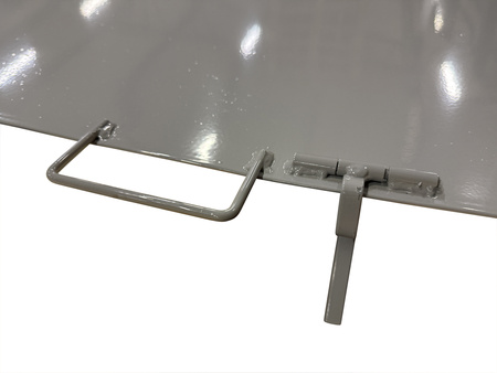 Flachdeckel für Kippbehälter 300 l, Stahl, grau – TIPPO T 3