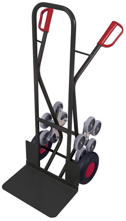 Wózek transportowy schodowy stalowy koła 5-ramienne VARIOfit sk-710.209/AG