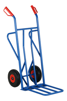 Verstärkte Standard-Handkarre 250 kg, Stahl, blau-rot