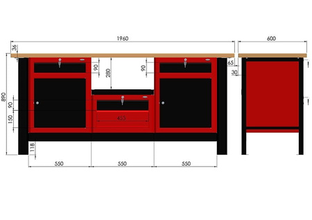 Stół warsztatowy N-3-26-01