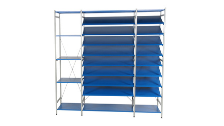 Regał warsztatowy 2000×1000×500 mm, 5 półek prostych, segment dostawny – Hyllo