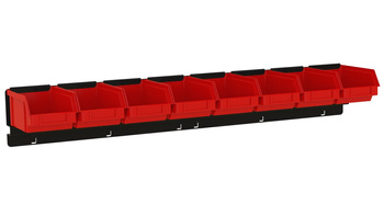 Bin rail for 8 P1 bins ZW-P1-8