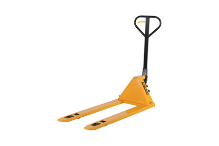 Low-profile pallet truck 1500 kg, forks 51 mm 540×1150 mm, polyurethane wheels – HPT-V