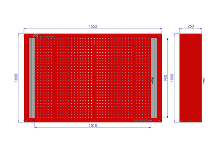 Gablota narzędziowa z żaluzją GB157