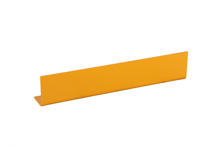 Low protective bumper 1000×150×200 mm, steel, yellow