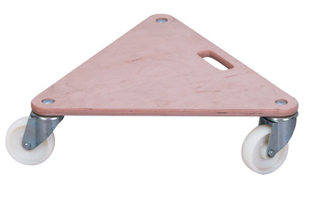 Triangular furniture dolly, swivel castors, plastic VARIOfit mh-540.000