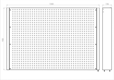 Tablica na narzędzia 920 x 1350 x 135 N-4-02-05