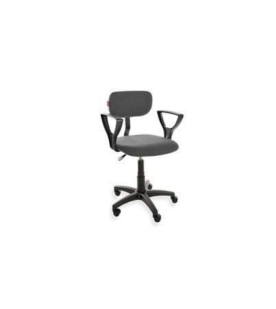 Krzesło ErgoPlus 01 PD WH z podłokietnikami — tkanina BEST na kółkach