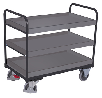 Niski wózek półkowy RAL 7016 VARIOfit sw-800.244/AG