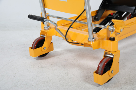 Double-scissor trolley 350 kg, lift height 1300 mm, foot pump – SPS350 LBD