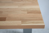 Workbench 1600×800 mm, oak top, load capacity 500 kg, without drawers