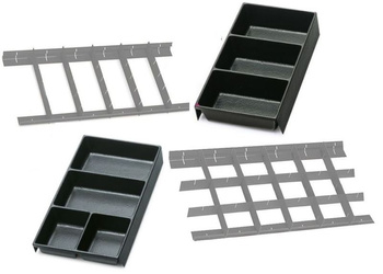 Wkład profilowany twardy z przegrodami 140 x 250 x 50 mm do skrzyni C22S – Beta 8888/VP1