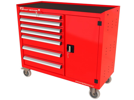 Wózek warsztatowy TRUCK z 7 szufladami i drzwiami PT-213-40