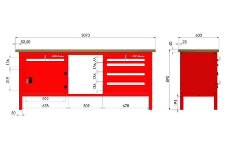 P-3-138-01 Stół warsztatowy