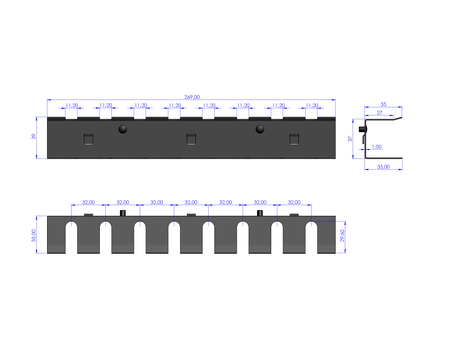 Zawieszka na śrubokręty 8 szt. ZW-09-01