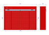 Werkzeugvitrine mit Rollladen G140