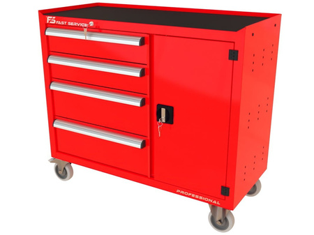 Wózek warsztatowy TRUCK z 4 szufladami i drzwiami PT-223-40