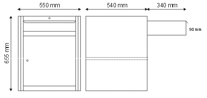 N-1-08-02 Modulschrank mit Türen und Schublade