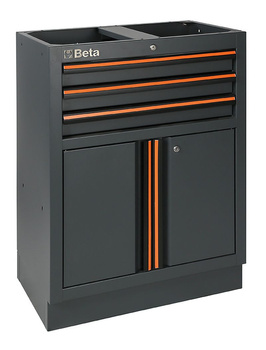 Moduł stały z 3 szufladami i szafką dwudrzwiową, system C45PRO 2.0 – Beta C45PRO2.0/M3A
