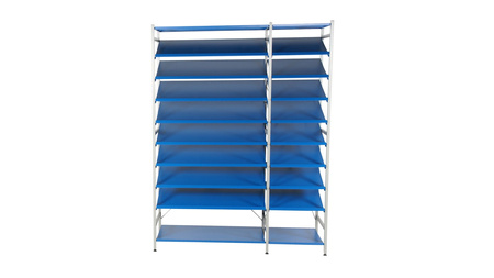Regał warsztatowy 2000×1000×500 mm, 5 półek prostych, segment dostawny – Hyllo