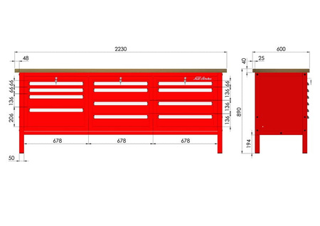P-3-146-01 Stół warsztatowy