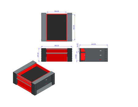 M-3-02-S70S140 Drawer for cabinet M-3-02