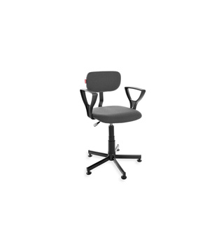 Krzesło Black 01 PD z podłokietnikami — tkanina BEST na stopkach