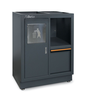 Moduł stały serwisowy z koszem na śmieci i komorą na ręcznik, system C45PRO 2.0 – Beta C45PRO2.0/MS
