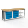 Stół 3-modułowy + 2 szafki WSZ-C  + 2 półki W-P1