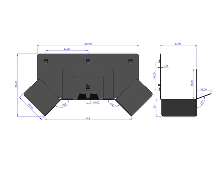 Zawieszka na przedłużacz MAXI L-120 [mm] ZWN-14