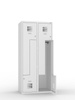 Szafa ubraniowa metalowa SUL 42W typu L, 4 skrytki, 1800×800×500 mm, jasnoszara RAL 7035 – Malow