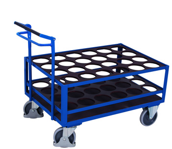 Steel cylinder trolley with brake VARIOfit sw-700.287